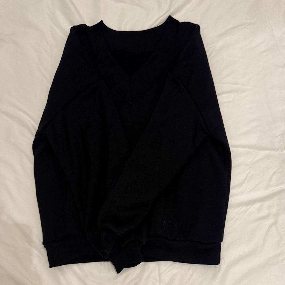 SHEIN Classic Black Crew Neck Sweater